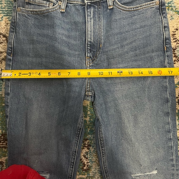 Banana Republic Distressed High Rise Straight Jeans 27 - Picture 4 of 10